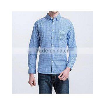 Pure Cotton Plaid casual cool Mens Shirts 2015