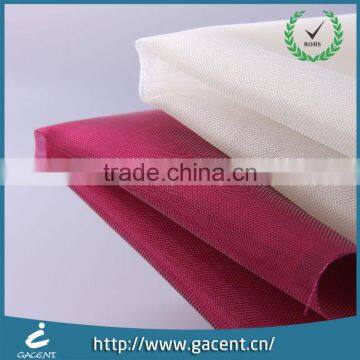 Fashionable garment fabric polyester mesh with solid colors