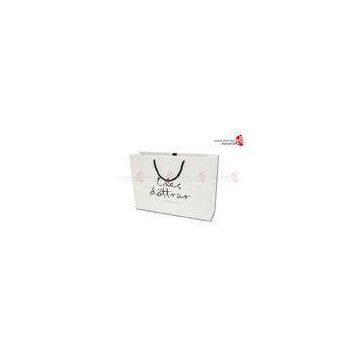 White Cardboard Paper Custom Printed Paper Bags With Logo Printing