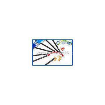 6B Wood Sketching Pencil Set Red Top For Drawing , Hexagonal Shape
