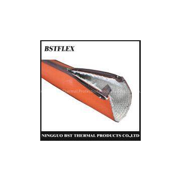 BSTFLEX silicone fiberglass fire sleeve with zipper