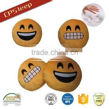 Smile face latest design throw pillow for cheap wholesale