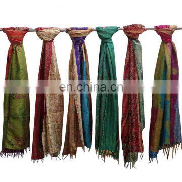 Wholesale Vintage Silk Kantha Scarve Silk Kantha Shawl