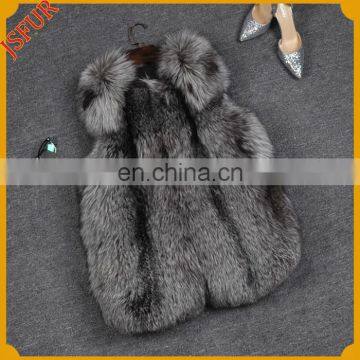 Women Winter Warm Vest Wholesale Fox Fur Waistcoat