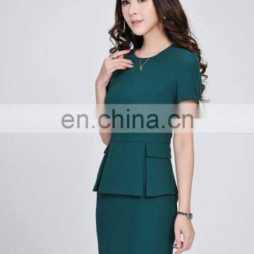 Anti-wrinkle Wholesale Polyester/rayon Manufacture Women Short Sleeve Church Suits photo-4