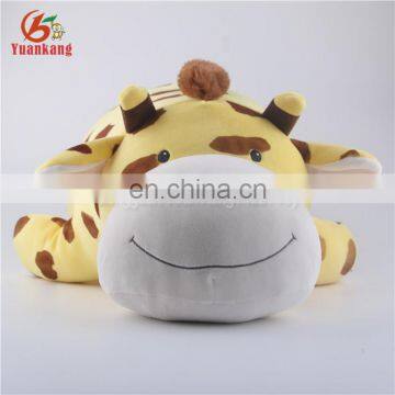 Custom animal soft stuffed plush giraffe pillow