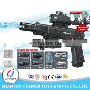 New arrival 2017 safe high speed electric black soft crystal water gun