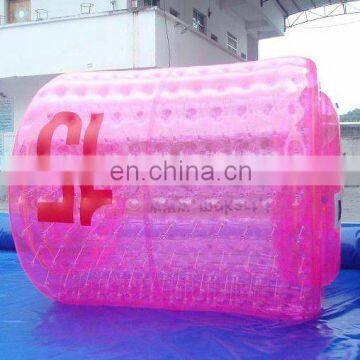 Pink human water roller for kids