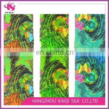 Free Sample Print Fashion Fabric In Stock Silk Fabric CDC Silk Crepe de Chine Fabric for Clothing