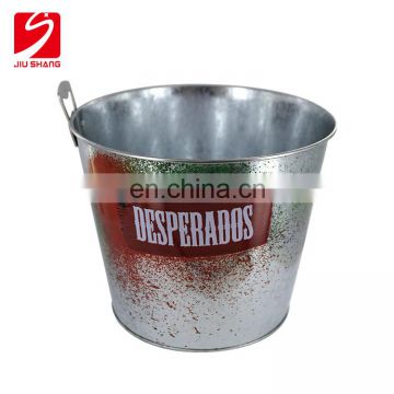 Wholesale cheap large metal ice bucket with bottle opener