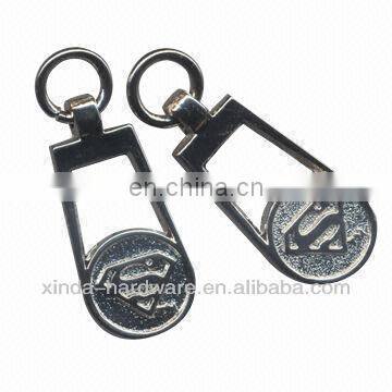 Alloy metal zipper puller,30mm,made of alloy,customized designs/OEM orders welcomed