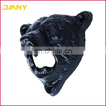Custom Vintage Cast Iron Wall Mounted Grizzly Bear Teeth Bite Bottle Opener photo-5