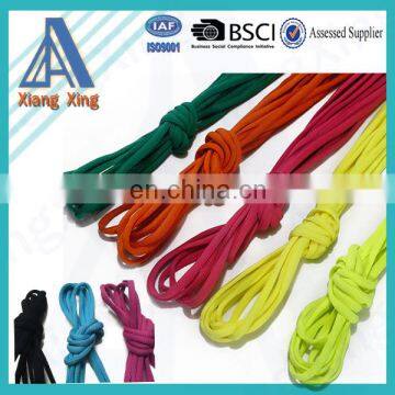 Colorful cheap oval sports casual shoe laces with various colors for your choice