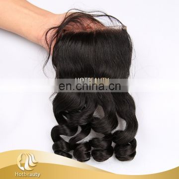 Wholesale Virgin Hair Vendor, Top Quality Raw Brazilian Human Hair Lace Closure Loose Wave