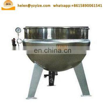 Commercial Electric Steam Gas Jacketed Cooking Kettle Pot With Agitator Mixer photo-5
