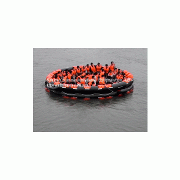 Inflatable life rafts for50 persons on both sides15