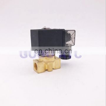 GOGO Brass water mini solenoid valve Port 1/4 inch 1/1.5/2/2.5/3mm normally close wring lead 220V zero pressure start valve