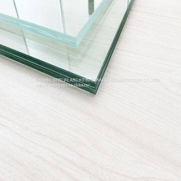 Low-iron Laminated Glass  tempered laminated glass price  high safety toughened glass supplier