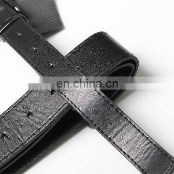 TWOTWINSTYLE Women's PU Belt Lace Up Adjustable Patchwork Ruffle Metal Buckle Accessories photo-5