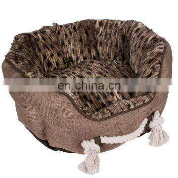 Warm Velvet Fleece Waterproof Bottom Soft Pet Bed for Dogs Cats