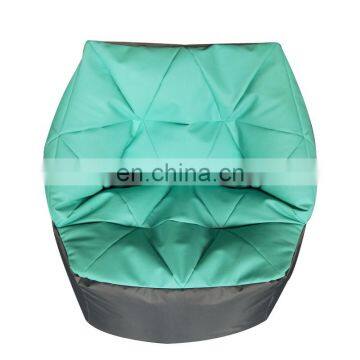 Polyhedral Unfilled Bean Bag Covers Beans Filled PVC Leather Chair Cover photo-3