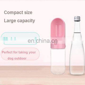 Wholesale Capsule Style 400ml ABS Portable Dog Water Bottle Outdoor Travel Pet Dog Water Bottle photo-5