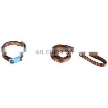 outdoor classic comfort nylon dog collar and leash set