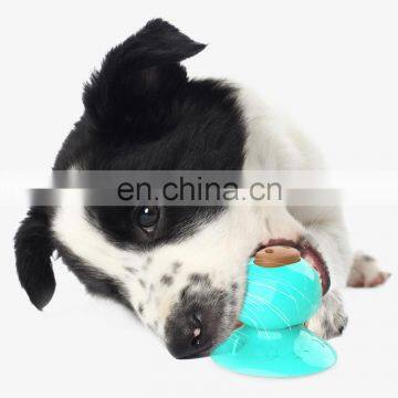 Pet Products Explosion Model Sucker Dog Toy Licking Device Licking Resistant Rubber Plate Molar Cake Puzzle Bite photo-7