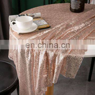 Sequin Tablecloth Glitter Round&Rectangular Table Cloth For Wedding Decoration
