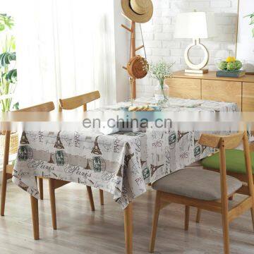Hot Sale Square Table Cloth Banquet Table Cloth The Eiffel Tower Printed Hotel Table Cloth photo-2