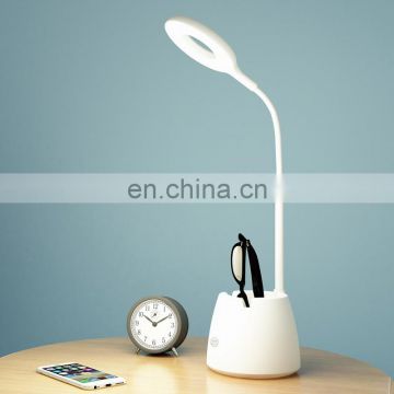 Lithium battery rechargeable desk lamp dimmable touch desk lamp for reading