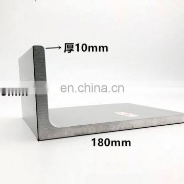 Angle Aluminum Unequal Side Aluminum Alloy Profile 175x180x10 mm Triangle Edging Strip L-shaped Aluminum Trim Angle