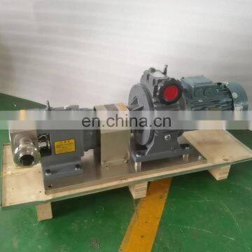 316l rotary lobe pumps sanitary stainless steel positive displacement pumps lobe rotor pump