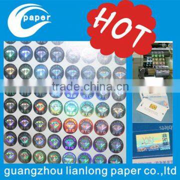 Tampering with clear 2 d / 3 d id the hologram of the holographic label anti-counterfeiting holographic label sticker factory cu