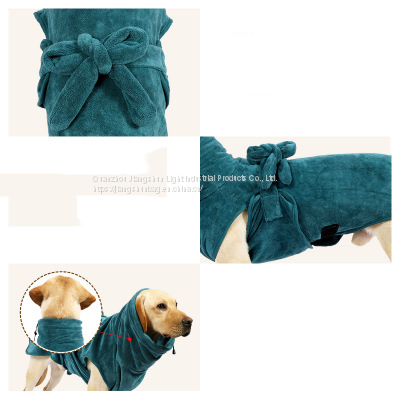 New Style Super Absorbent Quick-dry Towel Small and Large Design Dog Coat Pet Clothes photo-4