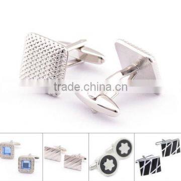 Silver Man Party Gift Gentleman Cytstal Hot Sell New Cufflinks Wedding Cuff Link