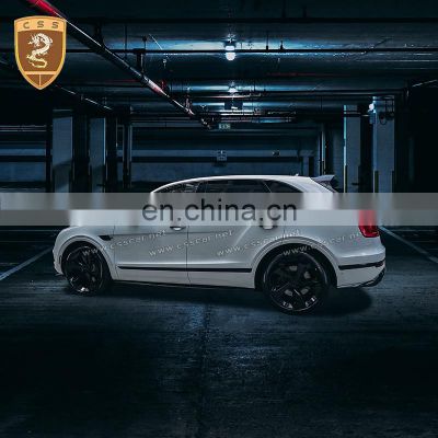 Upgrade W12 New Style Carbon Fiber Side Skirts Car Body Kits Suitable For Bentley Bentayga Car Extensions Accessories