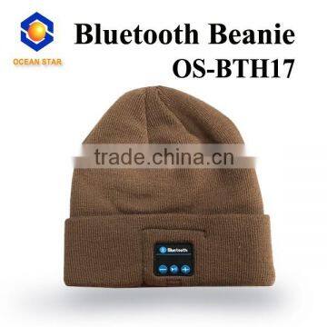 factory bluetooth beanie hat with headphone directly sale