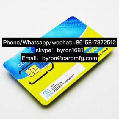 SIM Carte China SIM Card Supplier cdma sim card  SIM Card Telecom Use LTEUSIM CARD WCDMA USIM CARD GSM SIM CARD  CDMA SIM