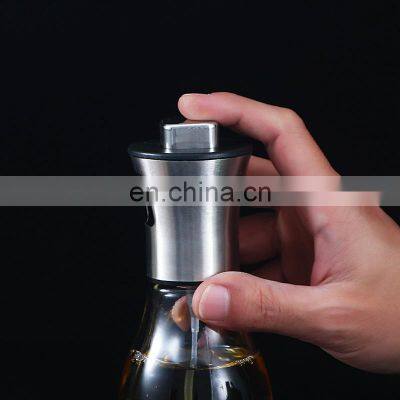 New Arrival Kitchen Olive Glass Stainless Steel 200ml Mist Cooking Oil Sprayer Bottle photo-4