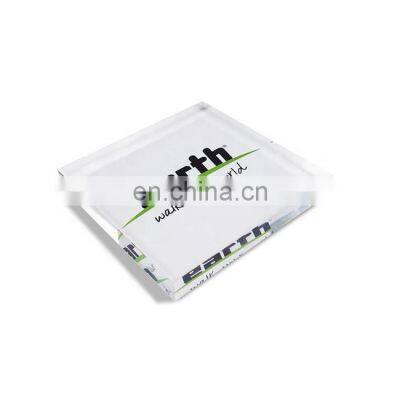 20mm Soild Clear Acrylic Block Pop Display Custom Acrylic Logo Block Wholesale photo-5