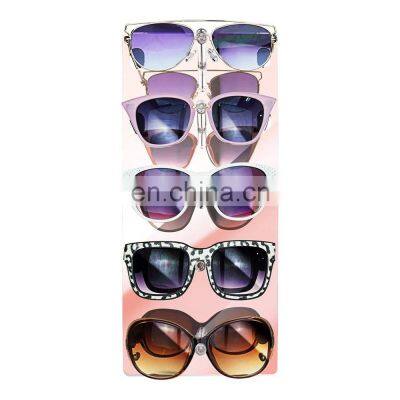 Rose Gold Mirrored Acrylic Sunglasses Display Rack Eyewear Holder Stand Sunglasses Display Stand photo-3