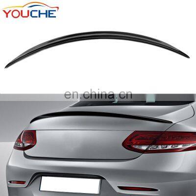 W205 C63 Style Carbon Fiber Rear Trunk Lip Spoiler for Mercedes C300 Coupe 2 Door 2015-2017