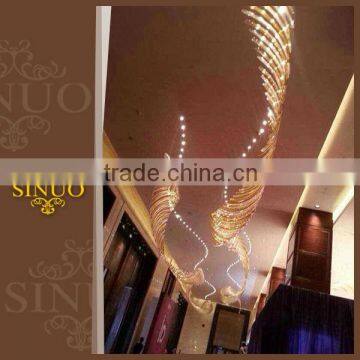 Hotel decorative large cheap crystal chandeliers