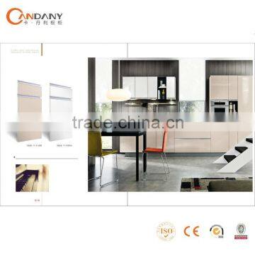 Foshan wholesale customed wood textured kitchen cabinet