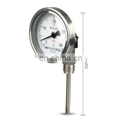 Universal Bimetallic Thermometer  Industrial Thermometer Used for Boiler Pipe Oven Measuring 0-100 200 300 400 500 600 degree