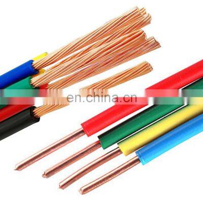 Electric Wires Cables 2.5Mm 450/750V Copper Building Wire Pvc Insulated Electric Wires