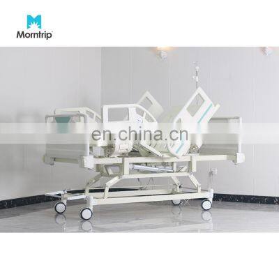 Fast Delivery Multi Functions Patient Adjustable Multifunction PP Headboard ICU Electric Hospital Bed With Mute Wheels