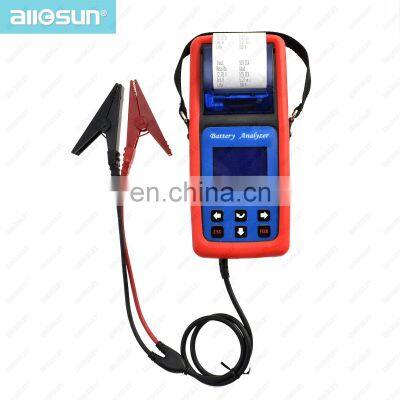 Allosun VAT-580 Car Battery Analyzer Automotive Diagnosis tool with Printer Crank Motor Test Alternator test CCA DIN ICE EN JIS