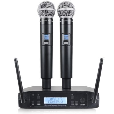 GLXD4 SM58 Cheap Price Uhf Dual Channel Handheld Long Range Wireless Microphone For Shure